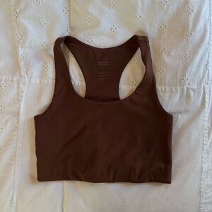 Girlfriend Collective Chocolate Brown Sports Bra